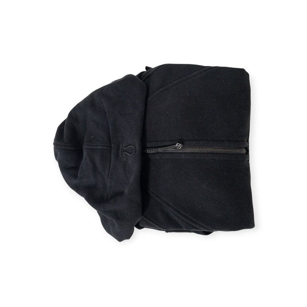 Lululemon Half Zip Hoodie Black Cropped Athleisure SZ XS Scuba Oversized - Picture 7 of 7